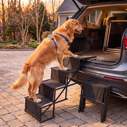 Escalier Pliable d'accès Voiture pour Chien