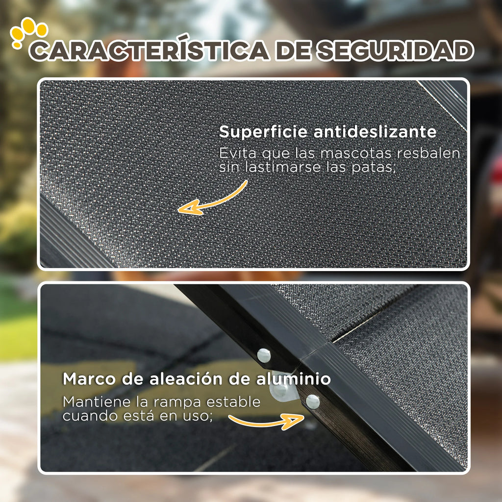 Rampe d'Accès Pliable en Aluminium pour Chien - Spécial Voiture