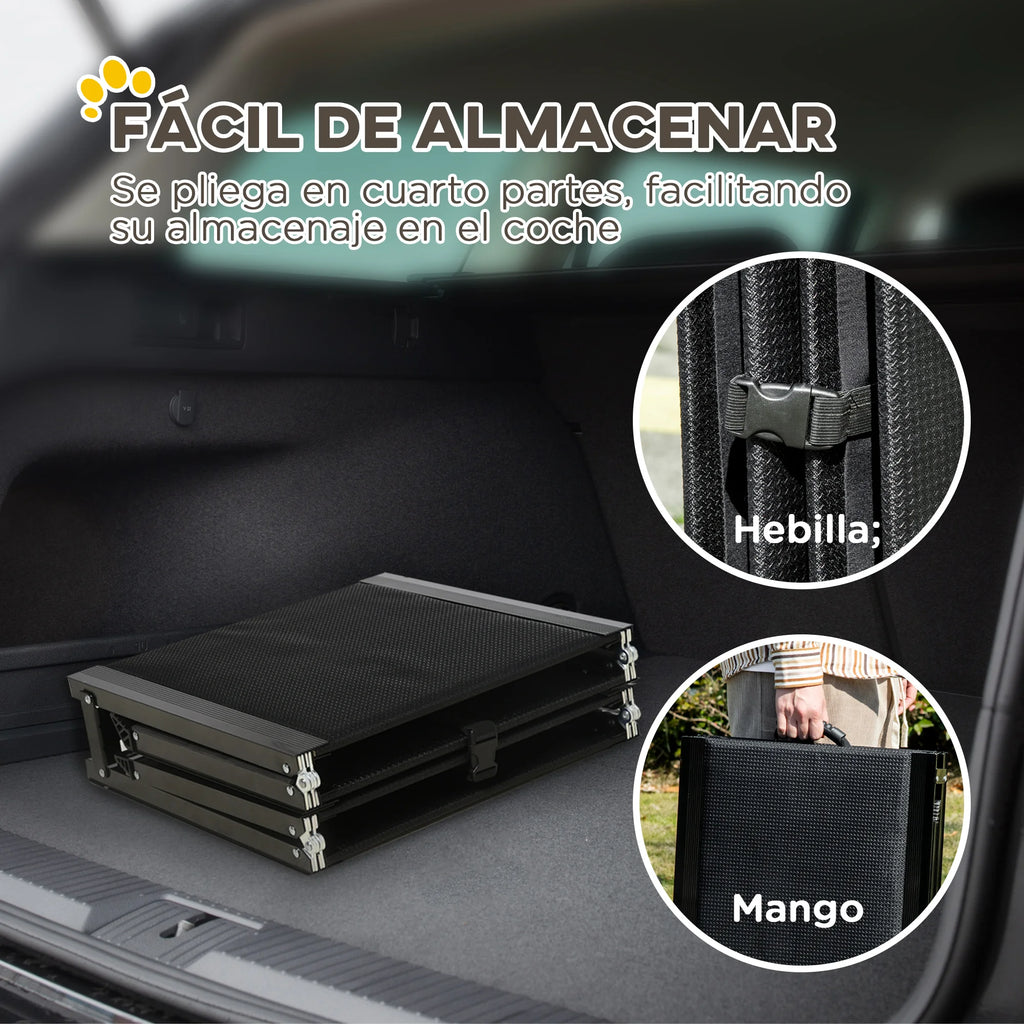 Rampe d'Accès Pliable en Aluminium pour Chien - Spécial Voiture