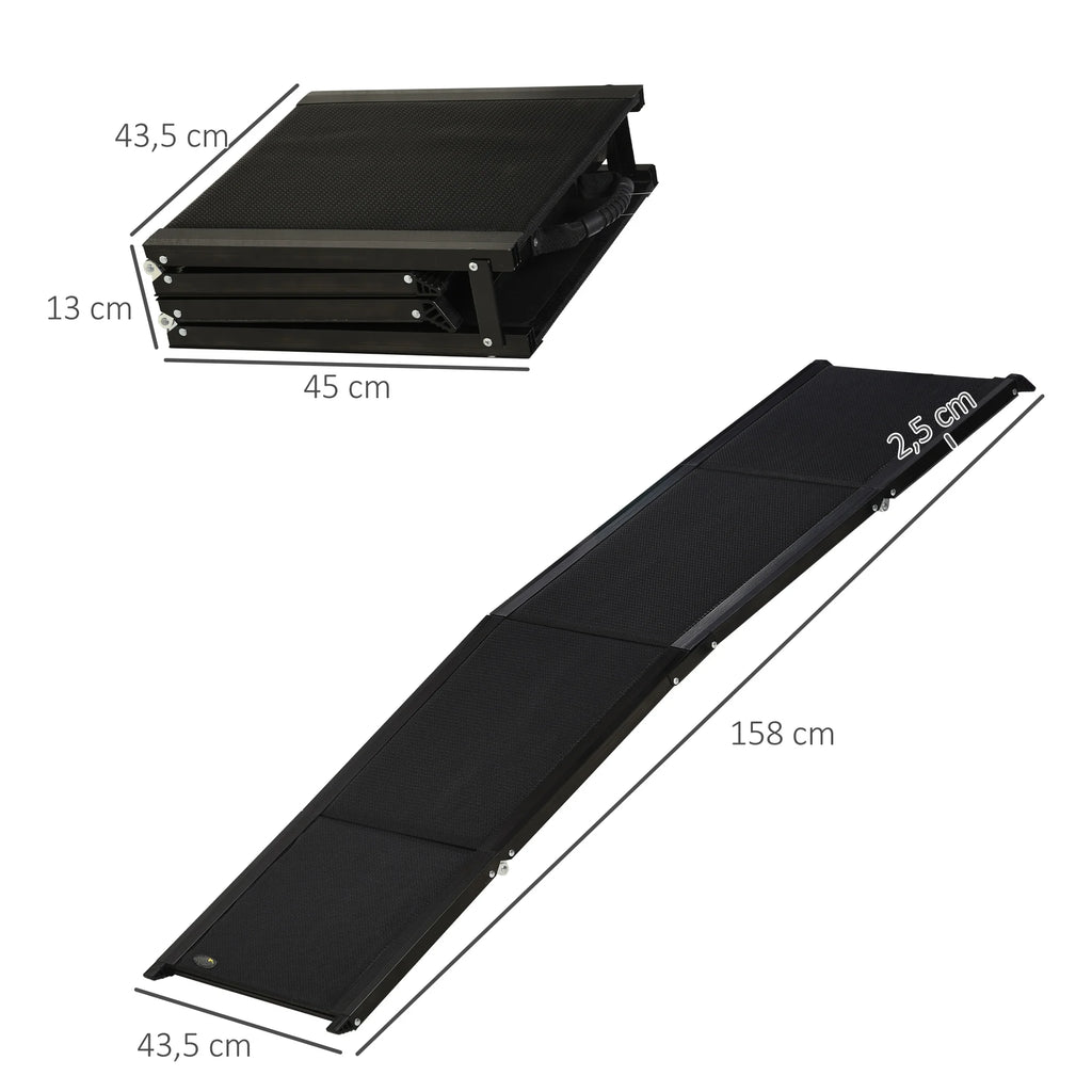 Rampe d'Accès Pliable en Aluminium pour Chien - Spécial Voiture
