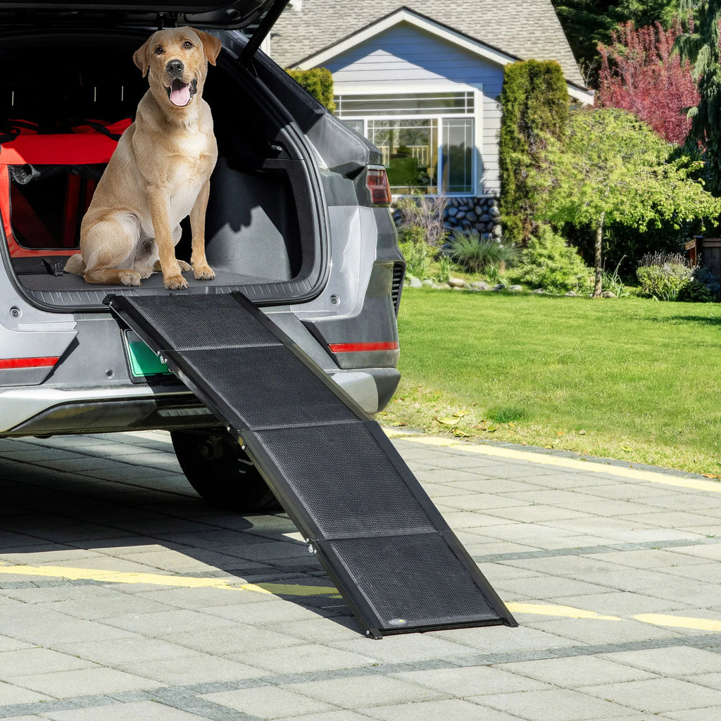 Rampe d'Accès Pliable en Aluminium pour Chien - Spécial Voiture